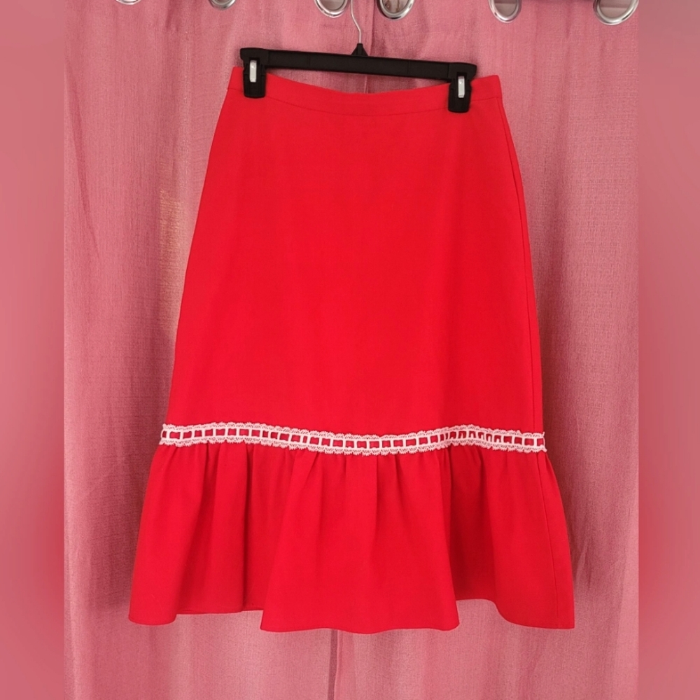 beautiful handmade vintage skirt - a-line